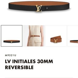 Louis Vuitton reversible belt